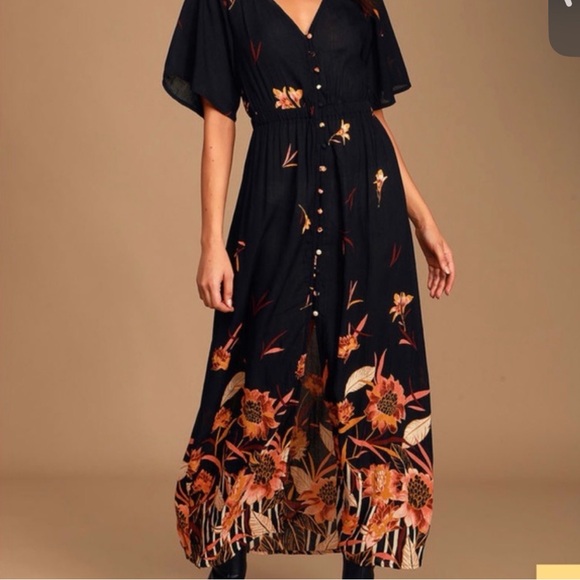 Billabong Dresses & Skirts - ❤️Billabong Autumn Breeze Convertible Kimono Maxi Dress